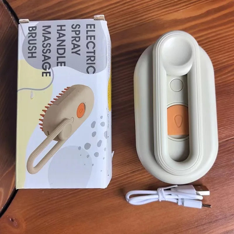 Cepillo de Vapor 3 en 1 para Mascotas – Desenreda, Limpia y Relaja
