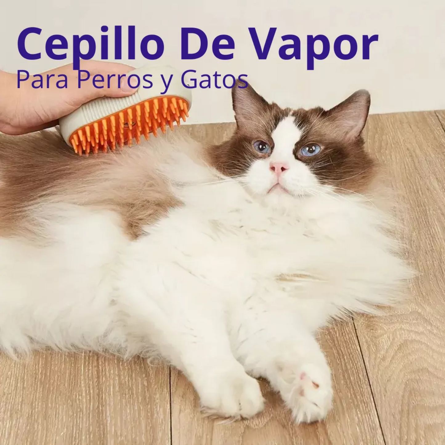Cepillo de Vapor 3 en 1 para Mascotas – Desenreda, Limpia y Relaja