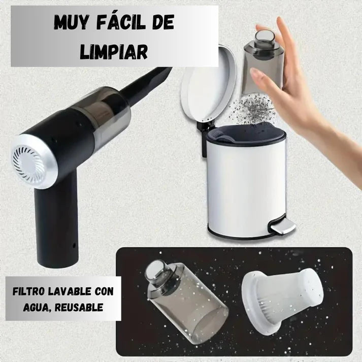 ASPIRATODO – Mini Aspiradora Sopladora portátil recargable