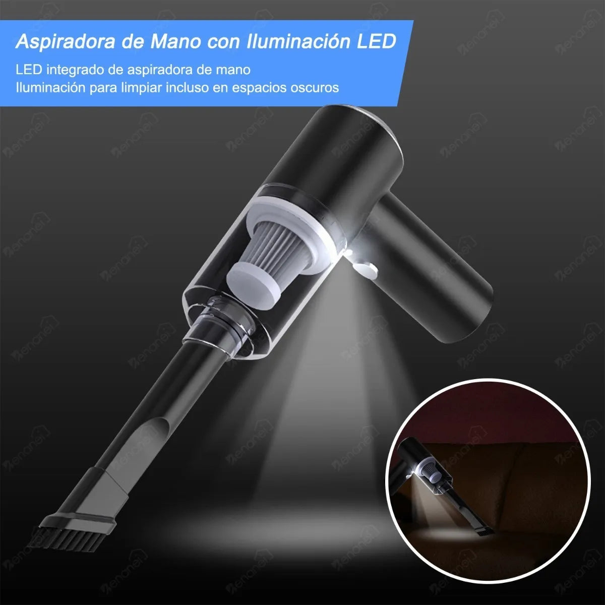 ASPIRATODO – Mini Aspiradora Sopladora portátil recargable