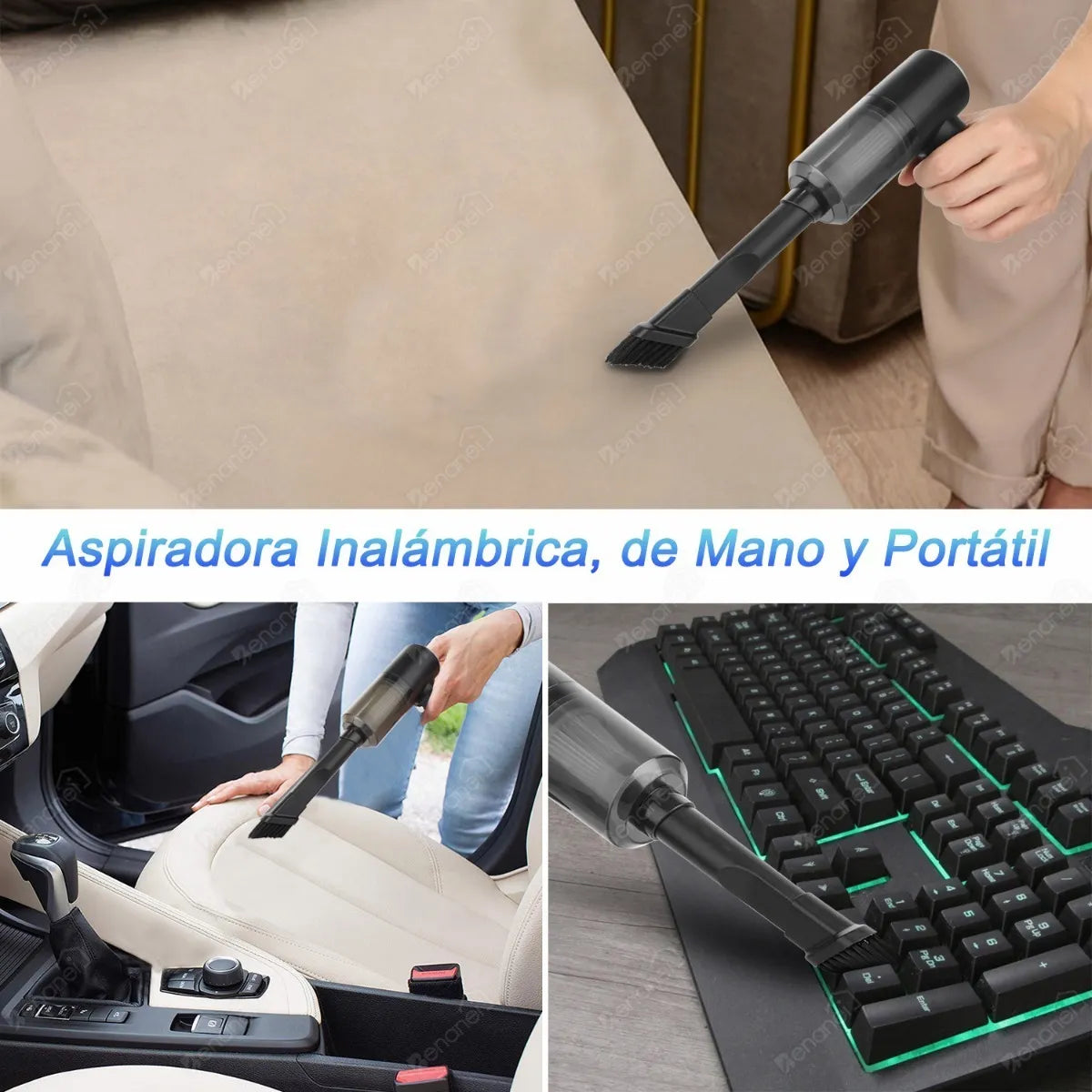 ASPIRATODO – Mini Aspiradora Sopladora portátil recargable