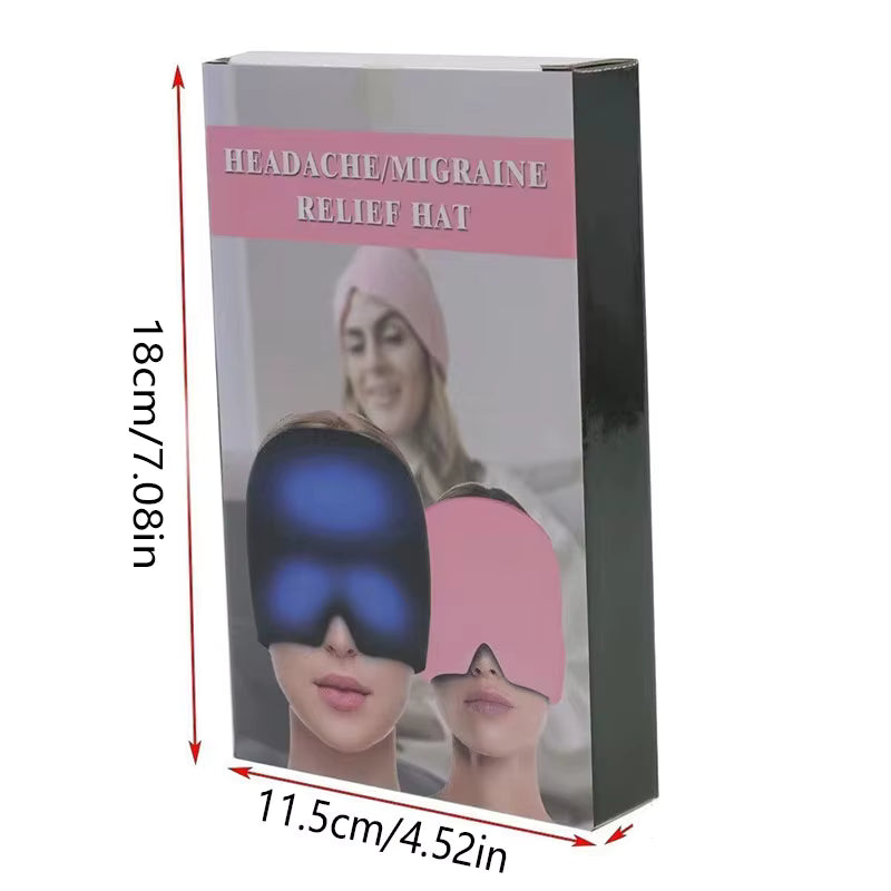 Gorro de Gel Terapéutico 180° – Alivio en frío y calor para migrañas, ojos hinchados, estrés y fatiga