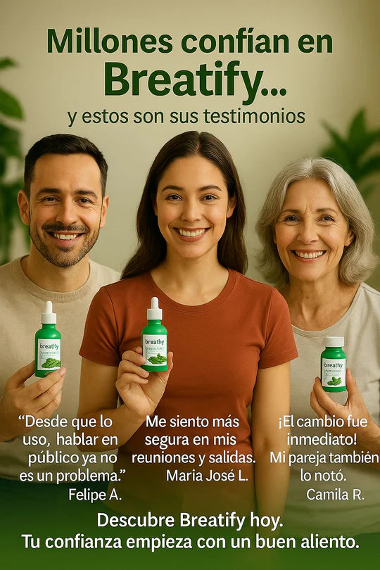 🦷 BREATIFY | Eliminador de Mal Aliento 25ml ¡Respira confianza en cada palabra!