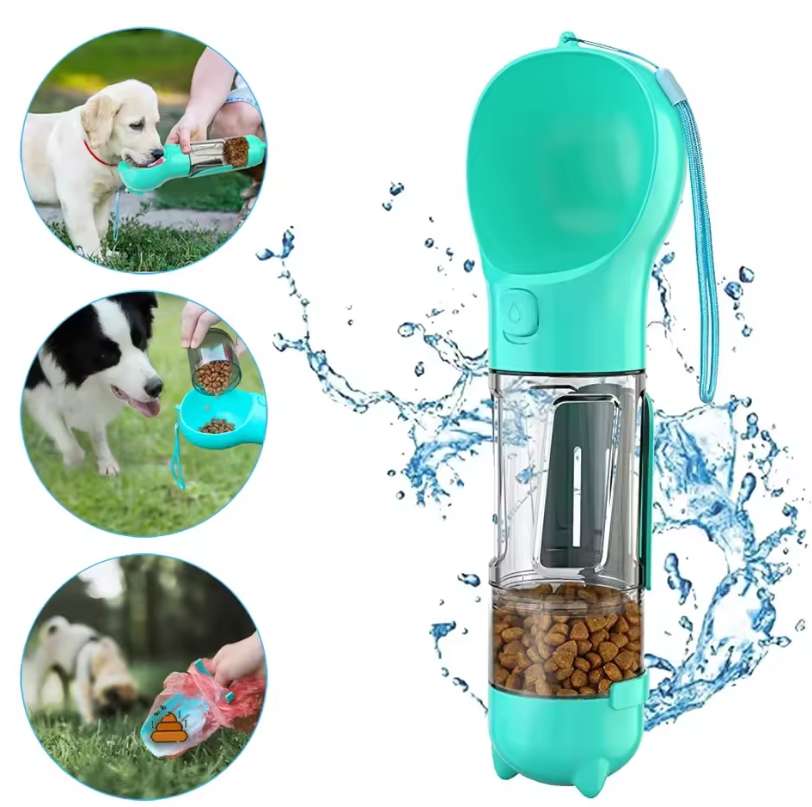 Botella Dispensadora 4 En 1 Para Mascota