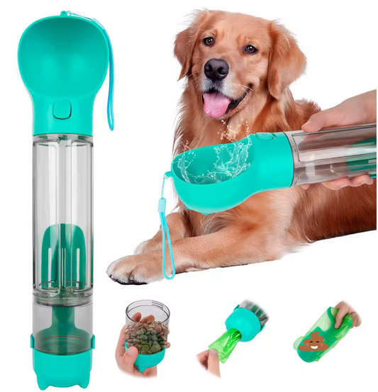 Botella Dispensadora 4 En 1 Para Mascota